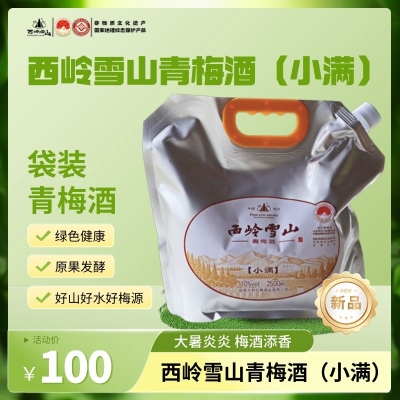西岭雪山发酵型青梅酒（小满） 10度2.5L